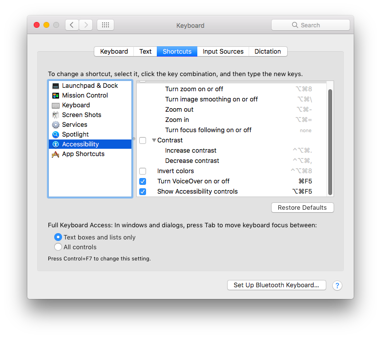 shortcut for speech to text on mac